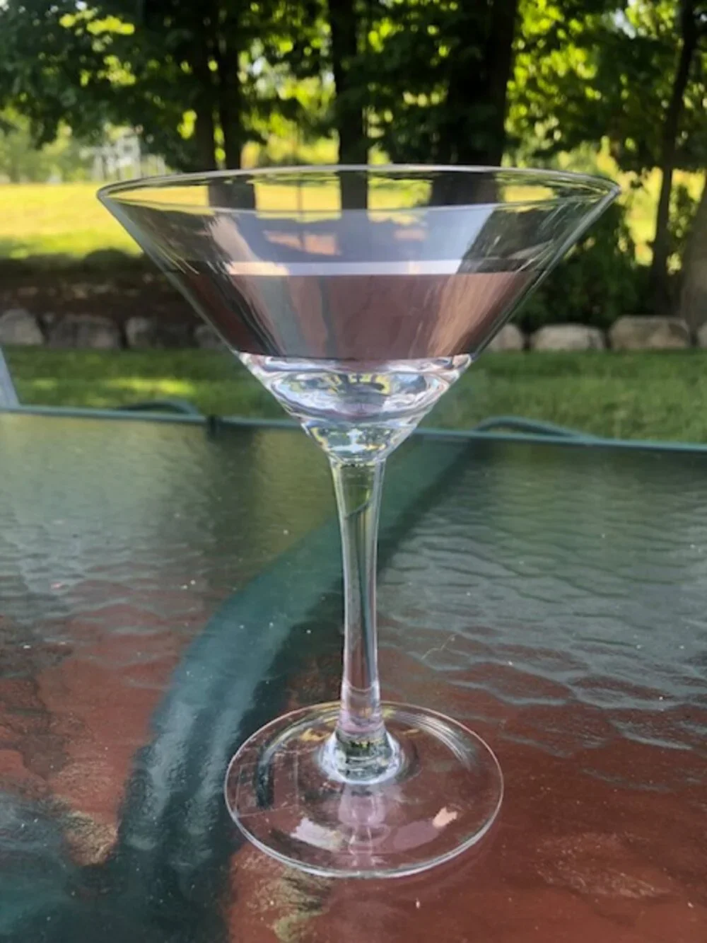 Martini Glasses Set of 4 Platinum Band